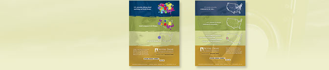 Notre Dame de Namur University branding ads